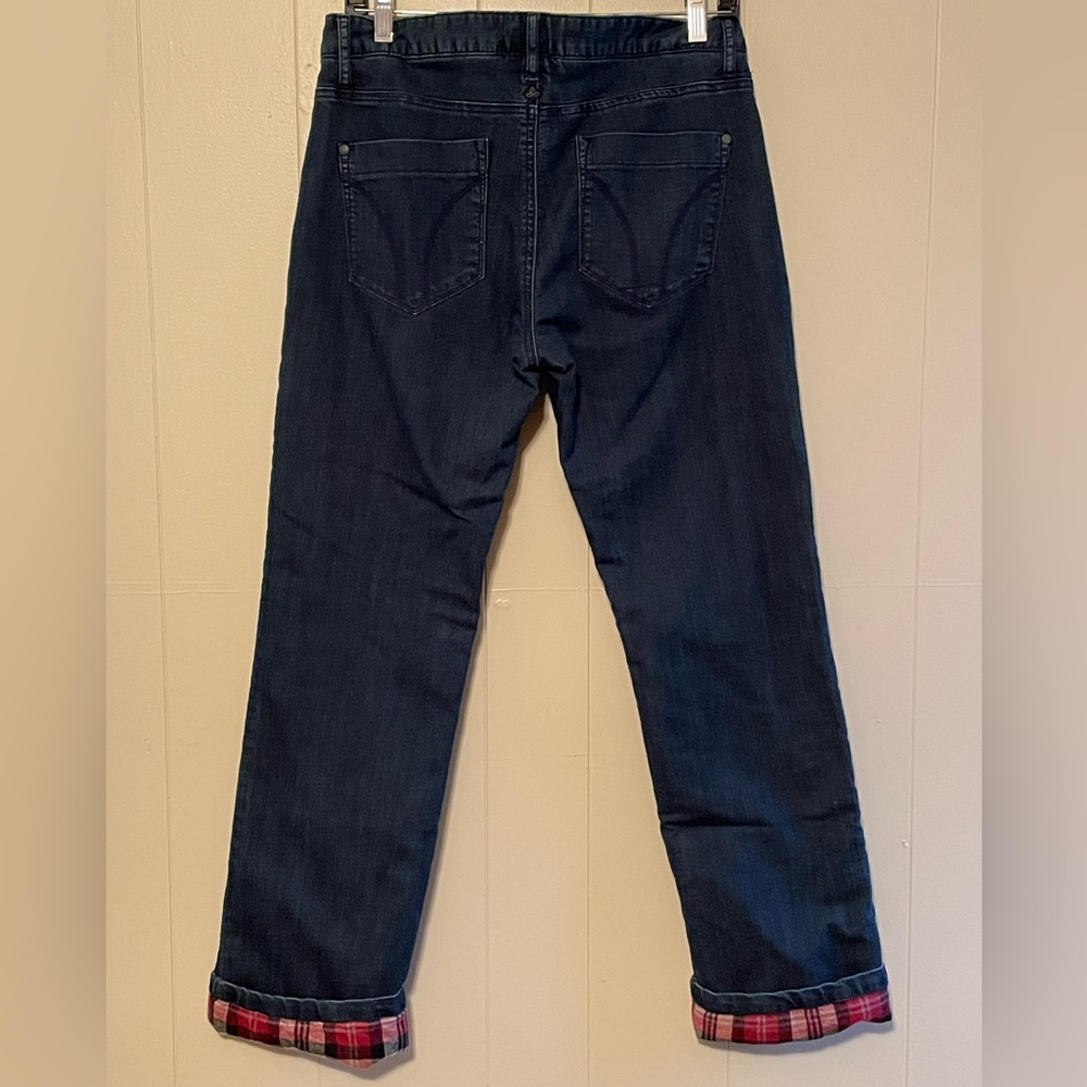 prAna Flannel Lined Mid-Rise Boyfriend Jeans - Picture 3 of 11